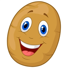 Potato Classroom Vegetable Transparent Sticker